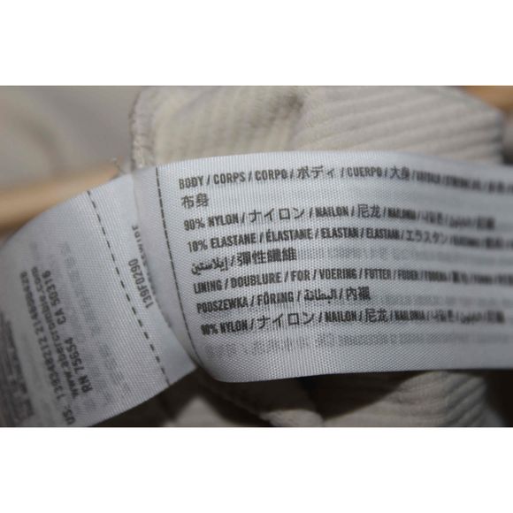 Womens Abercrombie & Fitch Soft AF Tan Nude Nylon Corset Bodysuit Top Size Large - Picture 4 of 6